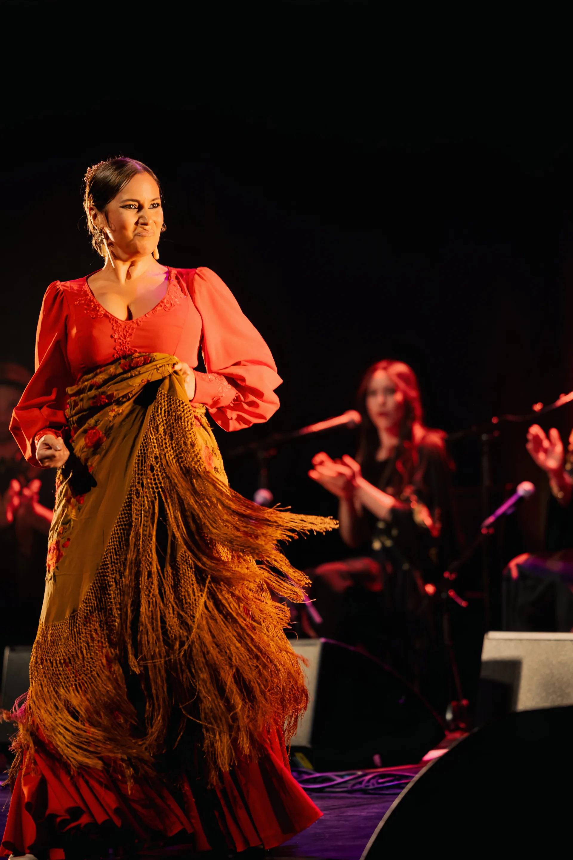 Artiste de flamenco en gros plan — expression et technique, salle Arenberg Anvers