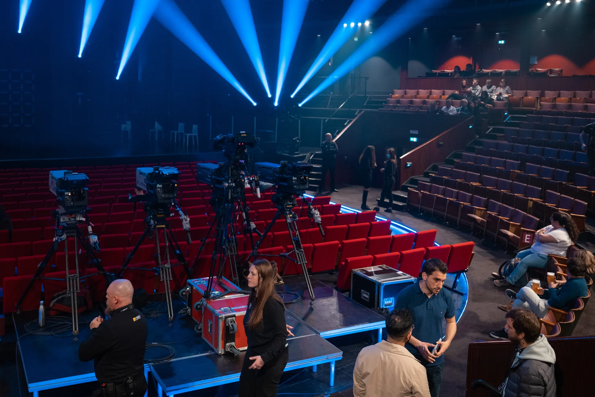 Vue de scène du Cirque Royal lors du gala Les Duos Impossibles de Jeremy Ferrari