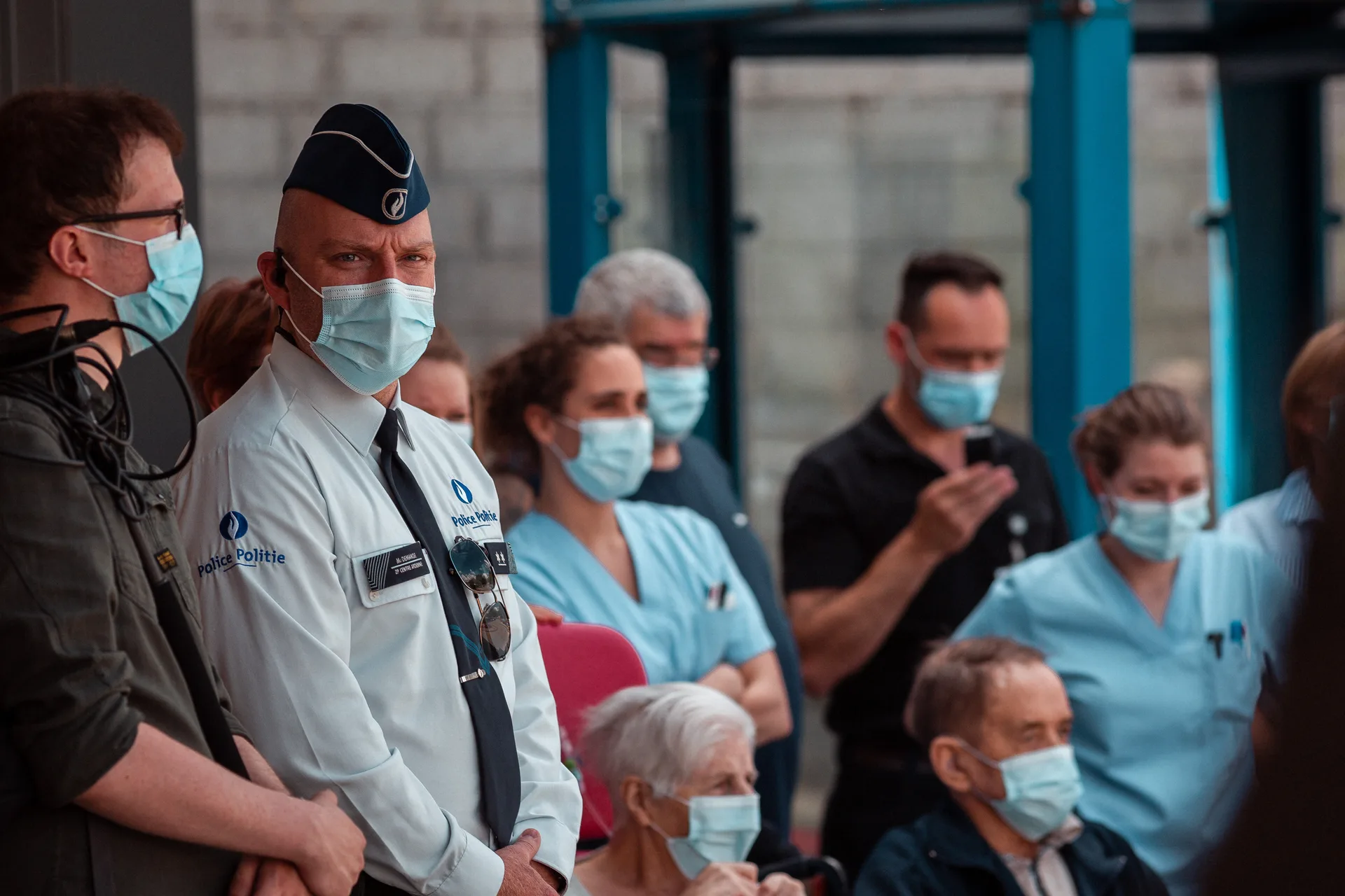 Hôpital de Libramont — vue générale lors de la visite royale, Vivalia
